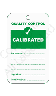Calibrated Quality Control Tags