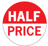 Half Price Slogan Labels
