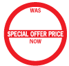 Was / Now Special Offer Slogan Labels