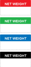 Write On Net Weight Labels
