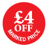 £4 Off Marked Price Labels