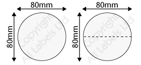 80mm Diameter Clear Polypropylene Seal
