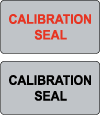 Matt Silver Polyester Rectangular Printed Tamper Evident Seals