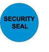 Non Transfer BLUE Polyester Tamper Evident Seals