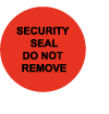 Non Transfer RED Polyester Tamper Evident Seals