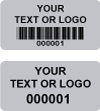 Personalised Silver Void Polyester Tamper Evident Labels